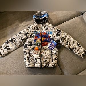 Space Jam Puffer Jacket. Size 14/16, NWT